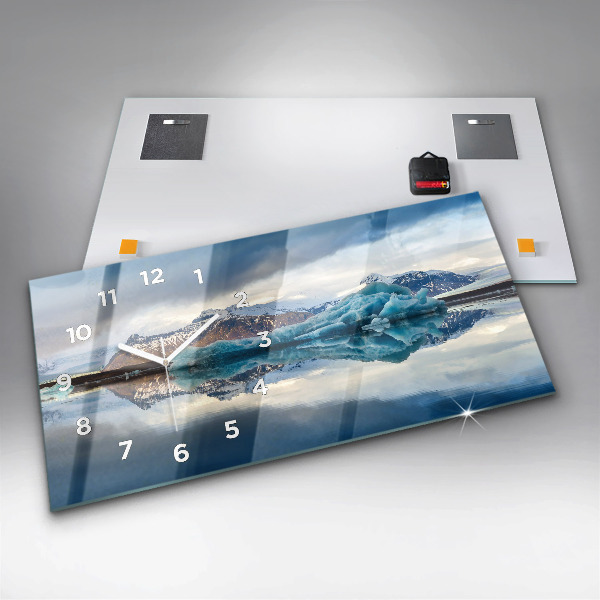 Reloj de cristal horizontal Lago Jokulsarlon Islandia