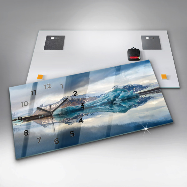 Reloj de cristal horizontal Lago Jokulsarlon Islandia