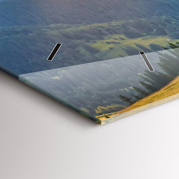 Reloj horizontal Paisaje con bosques