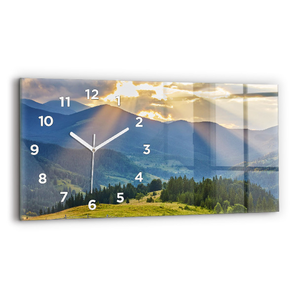 Reloj horizontal Paisaje con bosques