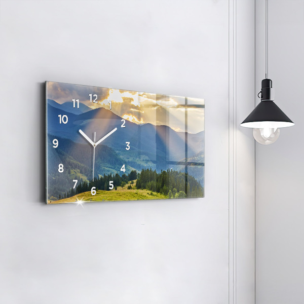 Reloj horizontal Paisaje con bosques