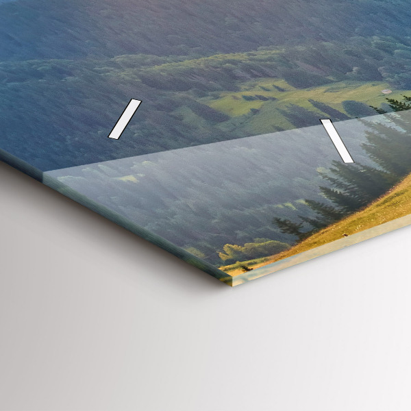 Reloj horizontal Paisaje con bosques