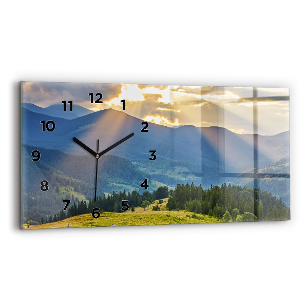 Reloj horizontal Paisaje con bosques