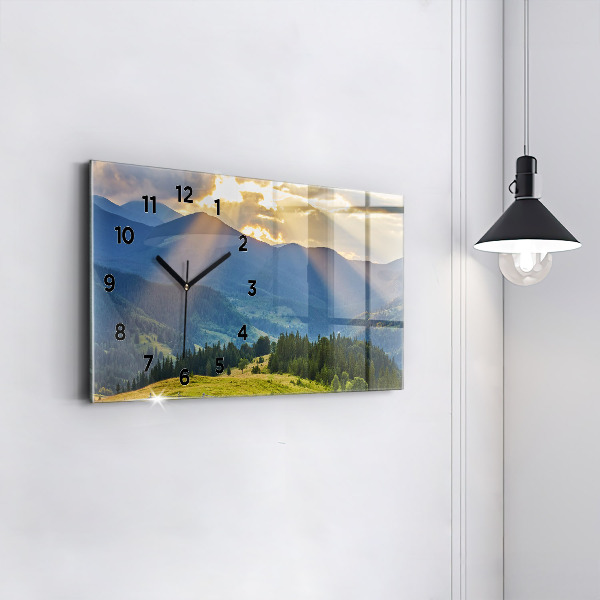 Reloj horizontal Paisaje con bosques
