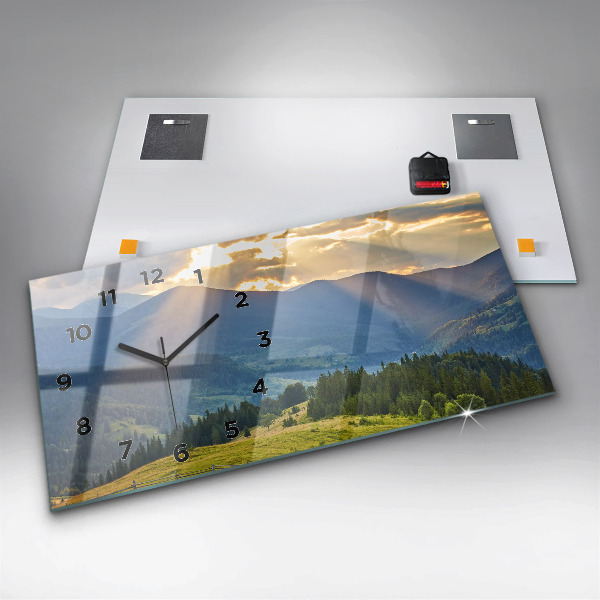 Reloj horizontal Paisaje con bosques