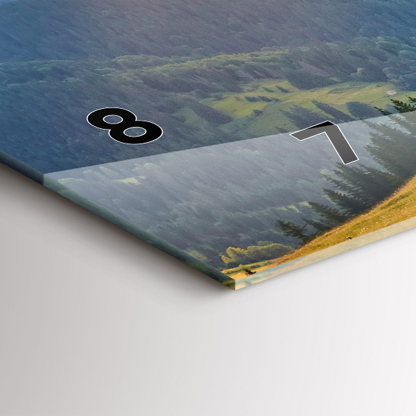 Reloj horizontal Paisaje con bosques