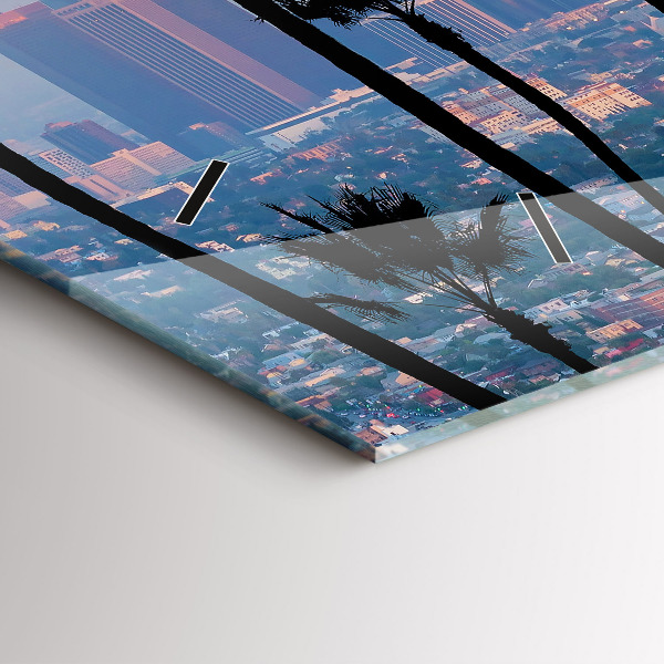 Reloj horizontal Puesta de sol en Los Ángeles