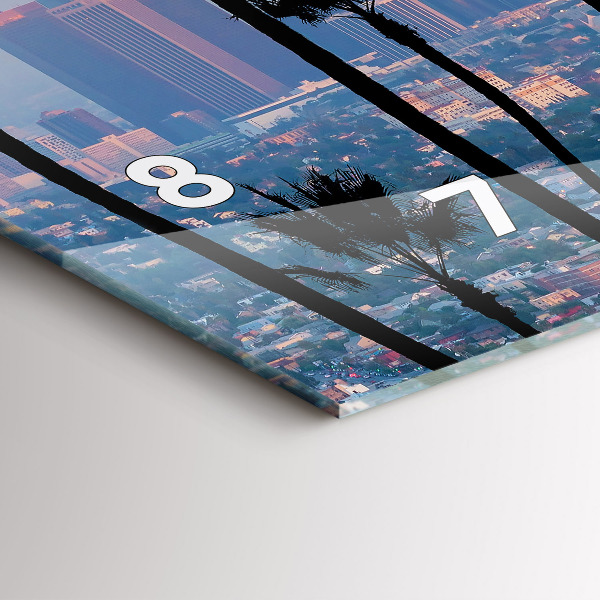 Reloj horizontal Puesta de sol en Los Ángeles