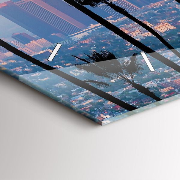 Reloj horizontal Puesta de sol en Los Ángeles