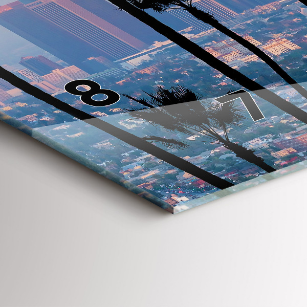 Reloj horizontal Puesta de sol en Los Ángeles