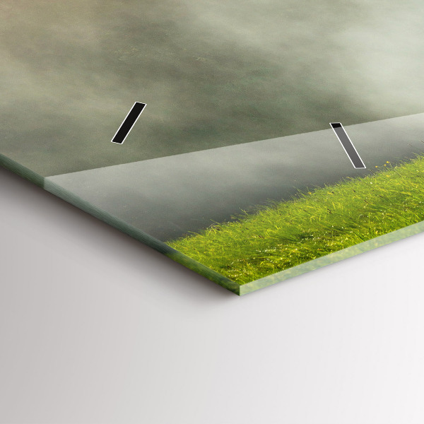 Reloj de cristal horizontal Paisaje de montaña