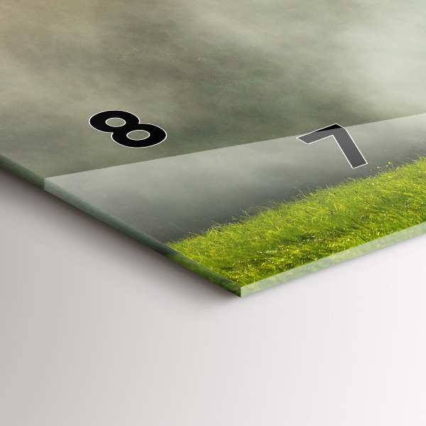 Reloj de cristal horizontal Paisaje de montaña