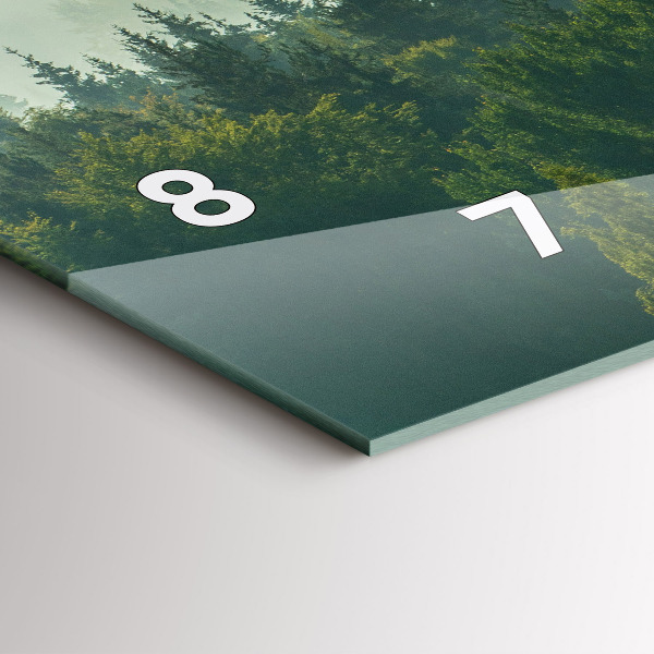 Reloj de cristal horizontal Amanecer Beskids