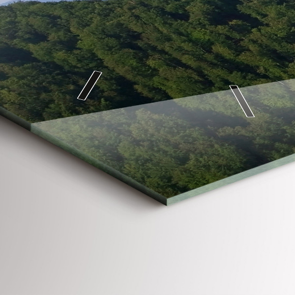 Reloj de cristal horizontal Pico Sokolica en las montañas Pieniny