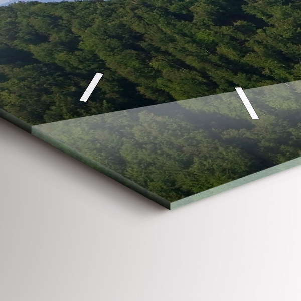 Reloj de cristal horizontal Pico Sokolica en las montañas Pieniny