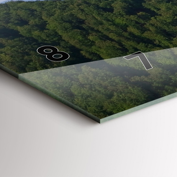 Reloj de cristal horizontal Pico Sokolica en las montañas Pieniny