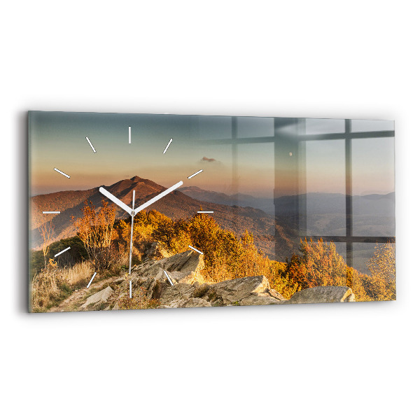 Reloj de cristal horizontal Montañas Bieszczady