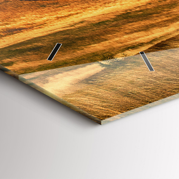 Reloj de cristal horizontal Paisaje de montaña en otoño