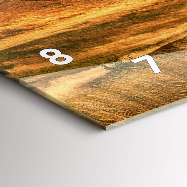 Reloj de cristal horizontal Paisaje de montaña en otoño