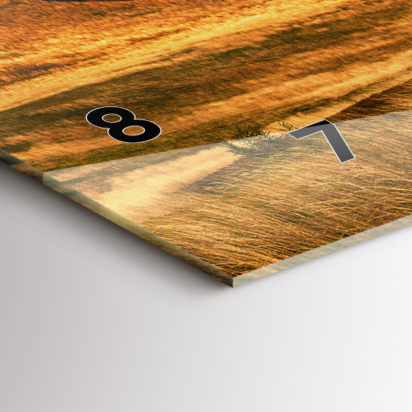 Reloj de cristal horizontal Paisaje de montaña en otoño