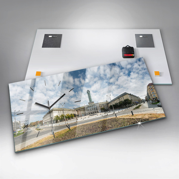 Reloj de cristal horizontal Panorama de Ostrava