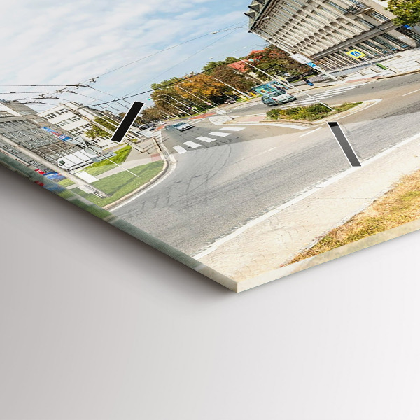 Reloj de cristal horizontal Panorama de Ostrava