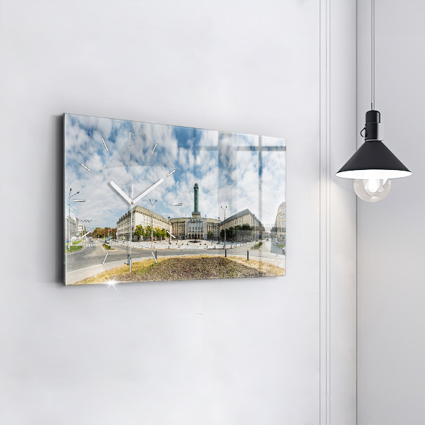 Reloj de cristal horizontal Panorama de Ostrava