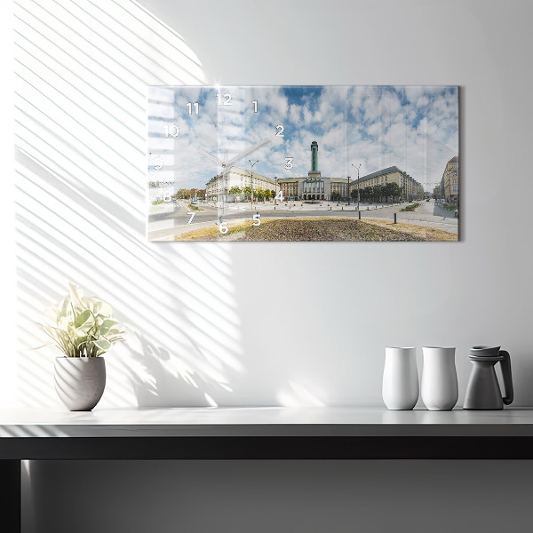 Reloj de cristal horizontal Panorama de Ostrava