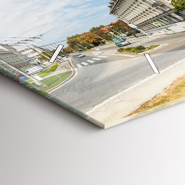 Reloj de cristal horizontal Panorama de Ostrava