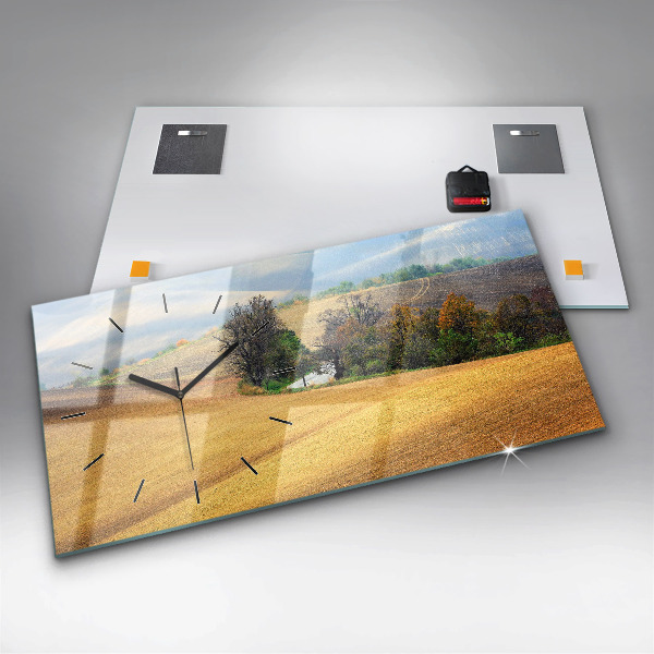 Reloj horizontal Paisaje rural de Moravia