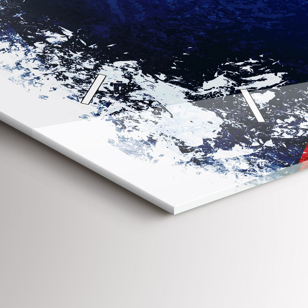 Reloj de cristal horizontal Bandera de la República Checa