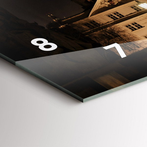 Reloj de cristal horizontal Puente de Carlos en Praga