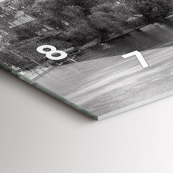 Reloj horizontal Vista del Puente de Carlos Praga