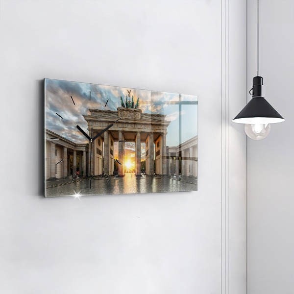 Reloj de cristal horizontal Puerta de Brandemburgo en Berlín