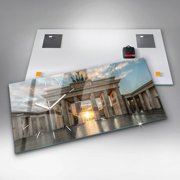 Reloj de cristal horizontal Puerta de Brandemburgo en Berlín