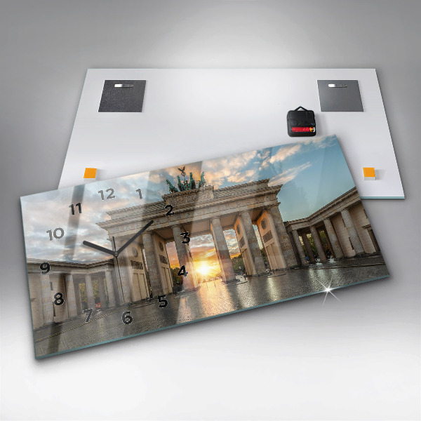 Reloj de cristal horizontal Puerta de Brandemburgo en Berlín