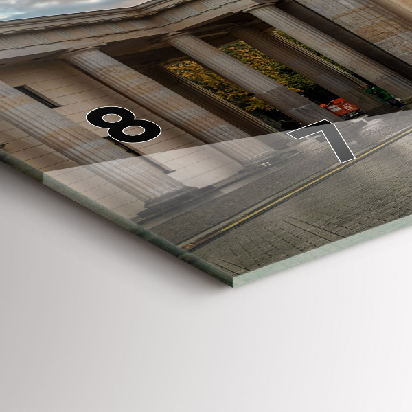 Reloj de cristal horizontal Puerta de Brandemburgo en Berlín