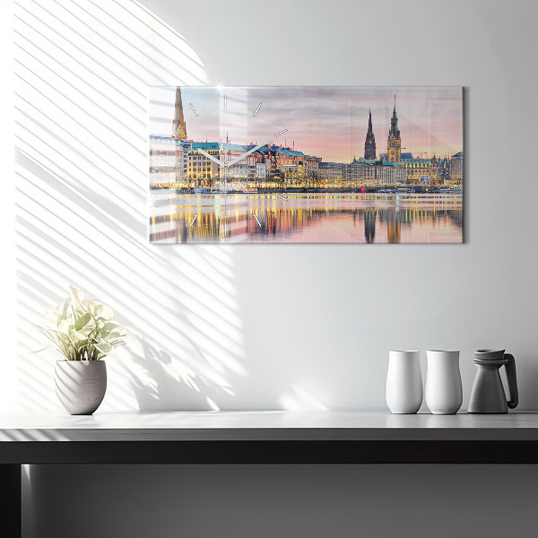 Reloj de cristal horizontal Alster en Hamburgo
