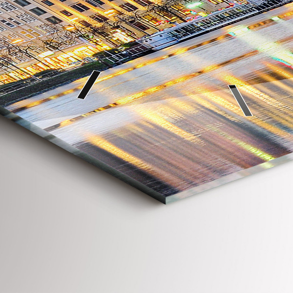 Reloj de cristal horizontal Alster en Hamburgo