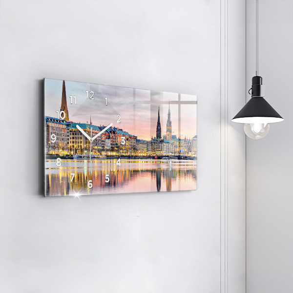 Reloj de cristal horizontal Alster en Hamburgo