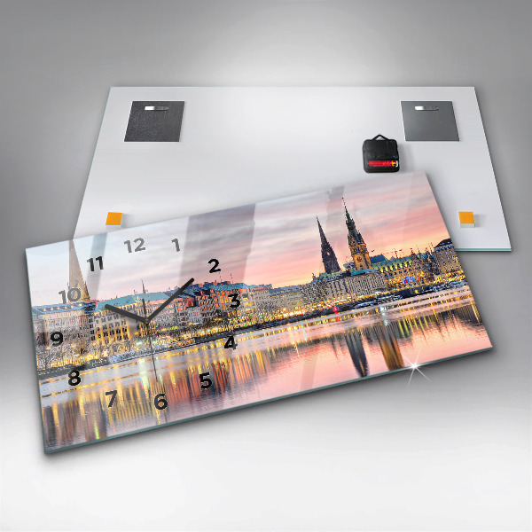Reloj de cristal horizontal Alster en Hamburgo