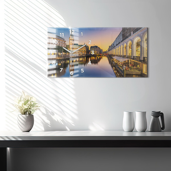 Reloj de cristal horizontal Ayuntamiento de Hamburgo