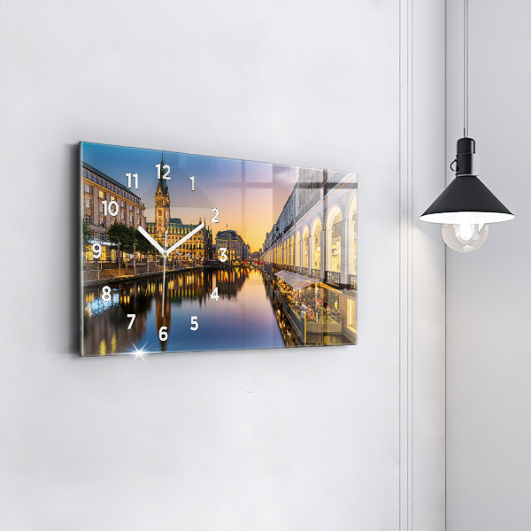 Reloj de cristal horizontal Ayuntamiento de Hamburgo