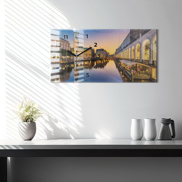 Reloj de cristal horizontal Ayuntamiento de Hamburgo