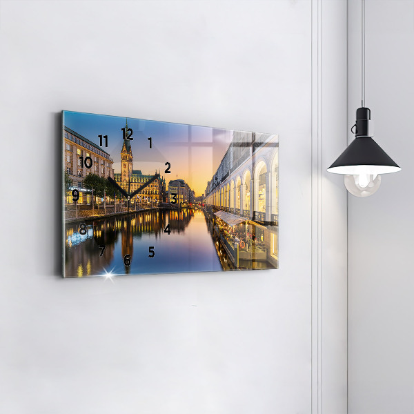 Reloj de cristal horizontal Ayuntamiento de Hamburgo