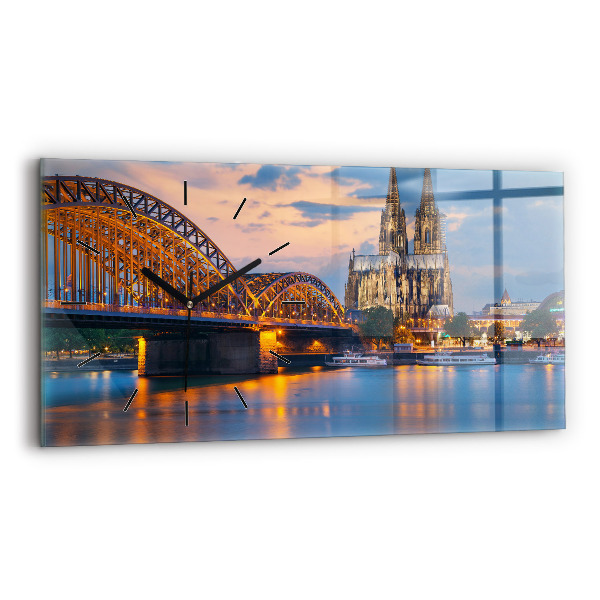 Reloj de cristal horizontal Vista del ayuntamiento