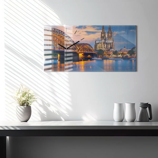 Reloj de cristal horizontal Vista del ayuntamiento