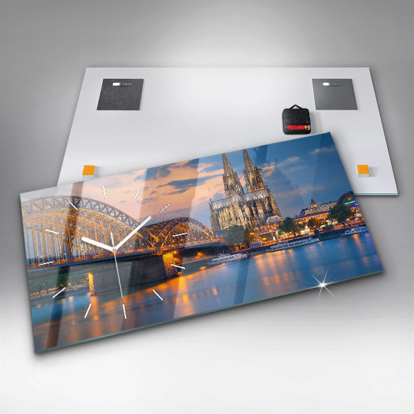 Reloj de cristal horizontal Vista del ayuntamiento