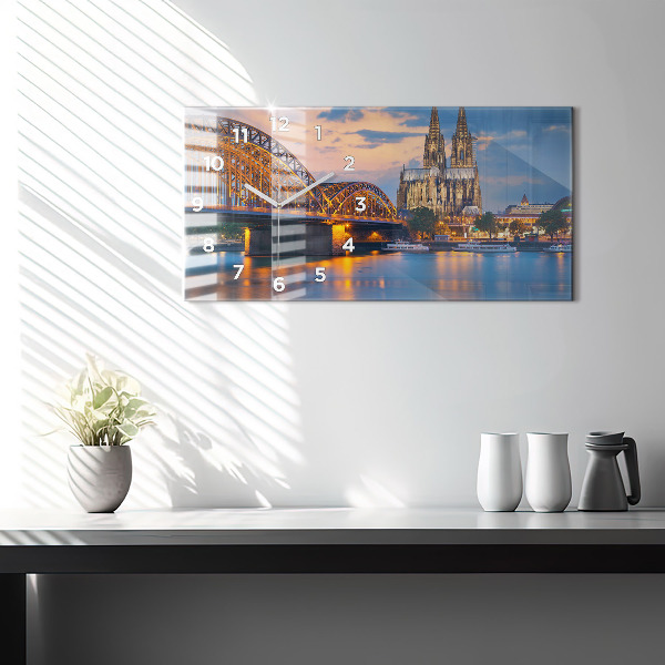 Reloj de cristal horizontal Vista del ayuntamiento