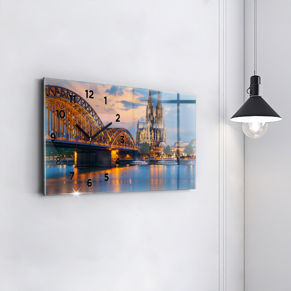 Reloj de cristal horizontal Vista del ayuntamiento